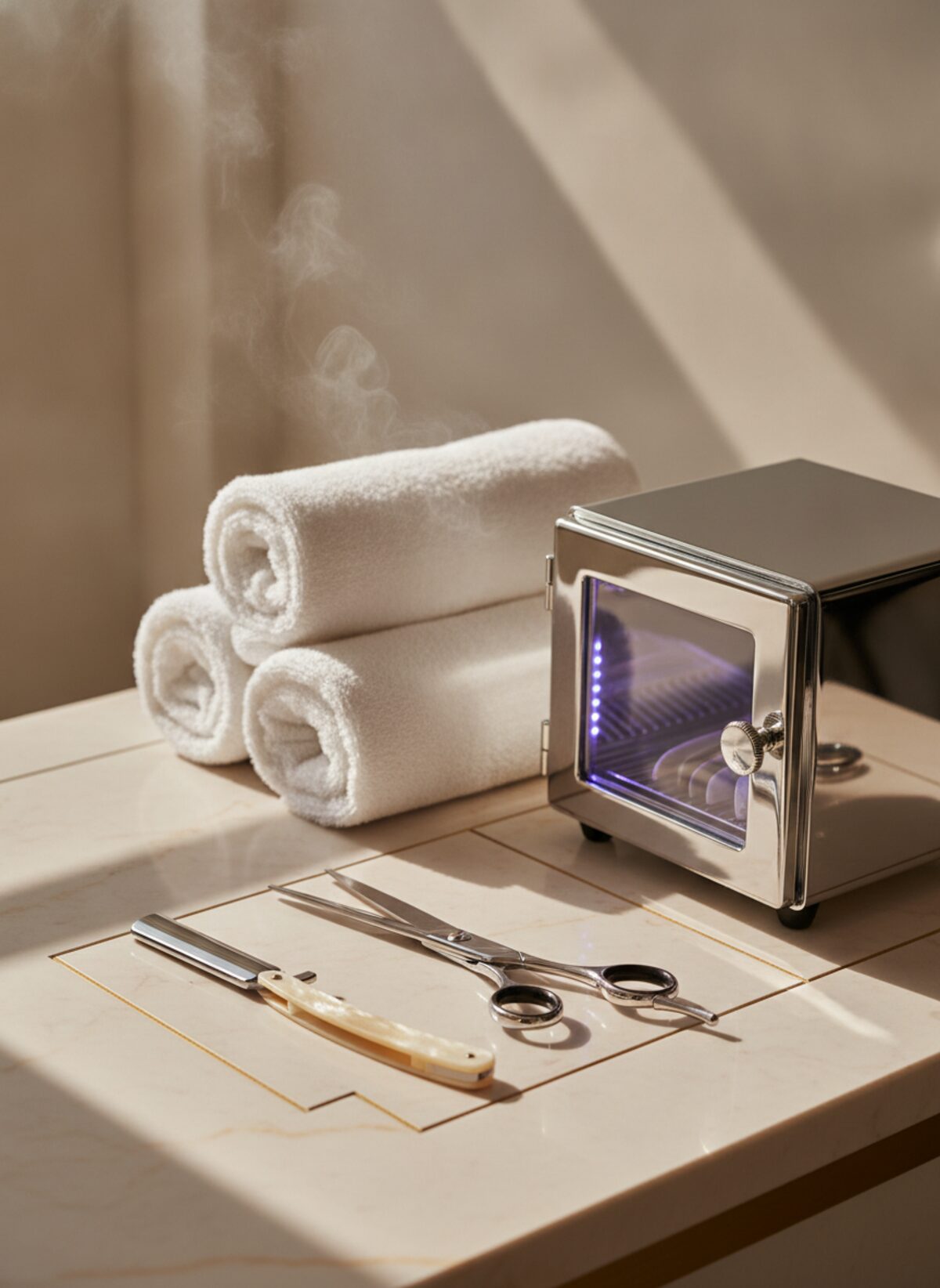 Stérilisation UV, serviettes vapeur et instruments impeccables
